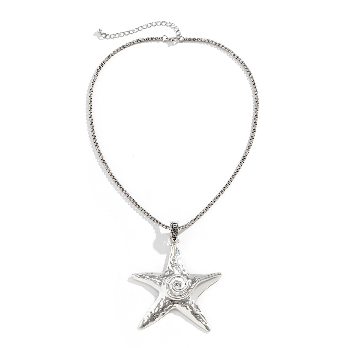 🐚 Choker + Velvet Bow Starfish Pendant Necklace – Statement Sweetpunk