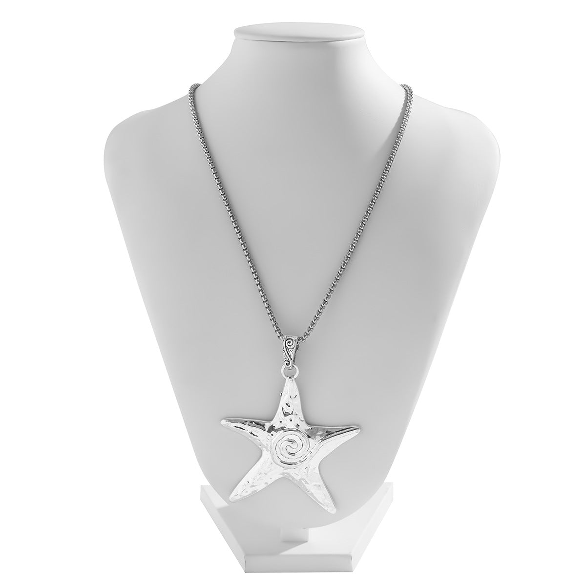 🐚 Choker + Velvet Bow Starfish Pendant Necklace – Statement Sweetpunk