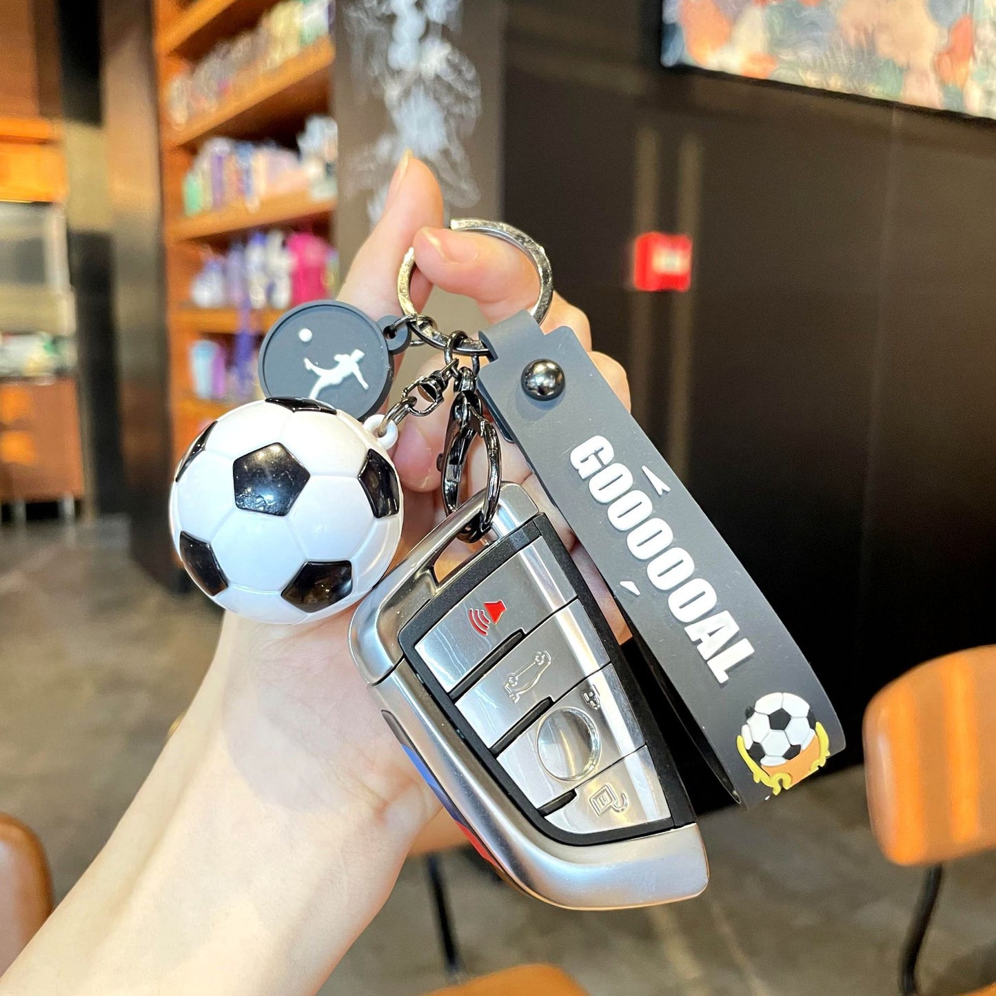 ⚽ Euro Cup Football Keychain — Acrylic Charm for Bags & Gifts