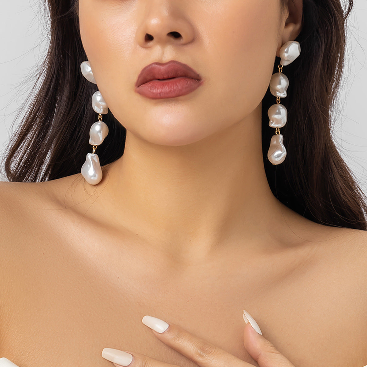 💫 Necklace + Woven Pearl Baroque Layered Necklace – Retro Glam