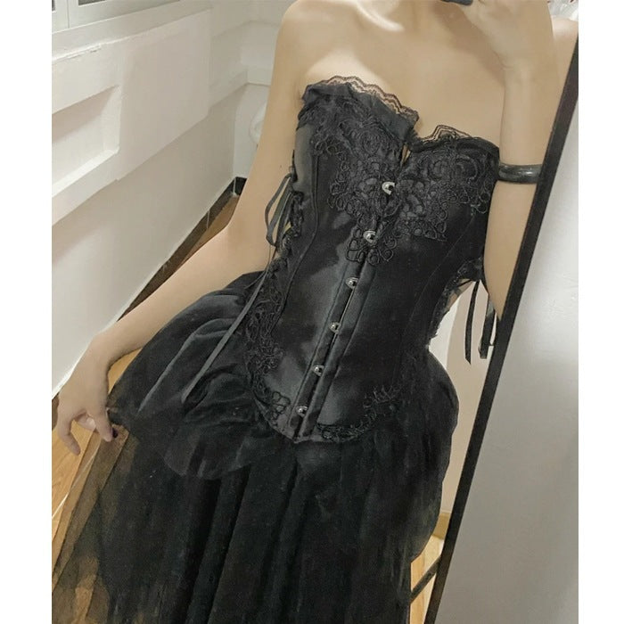 👑 Spicy｜Princess Lace Boned Corset Top