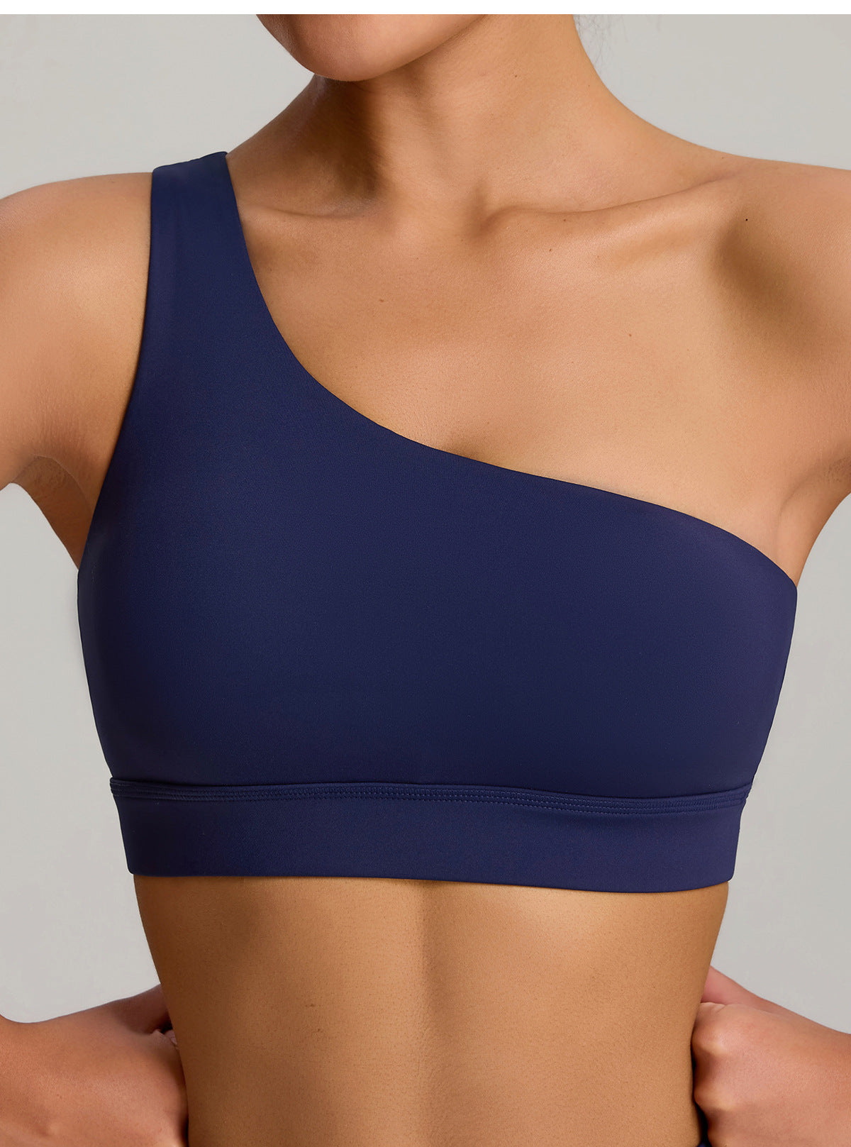 FlexBare AeroBra – One-Shoulder CloudTouch Sports Top