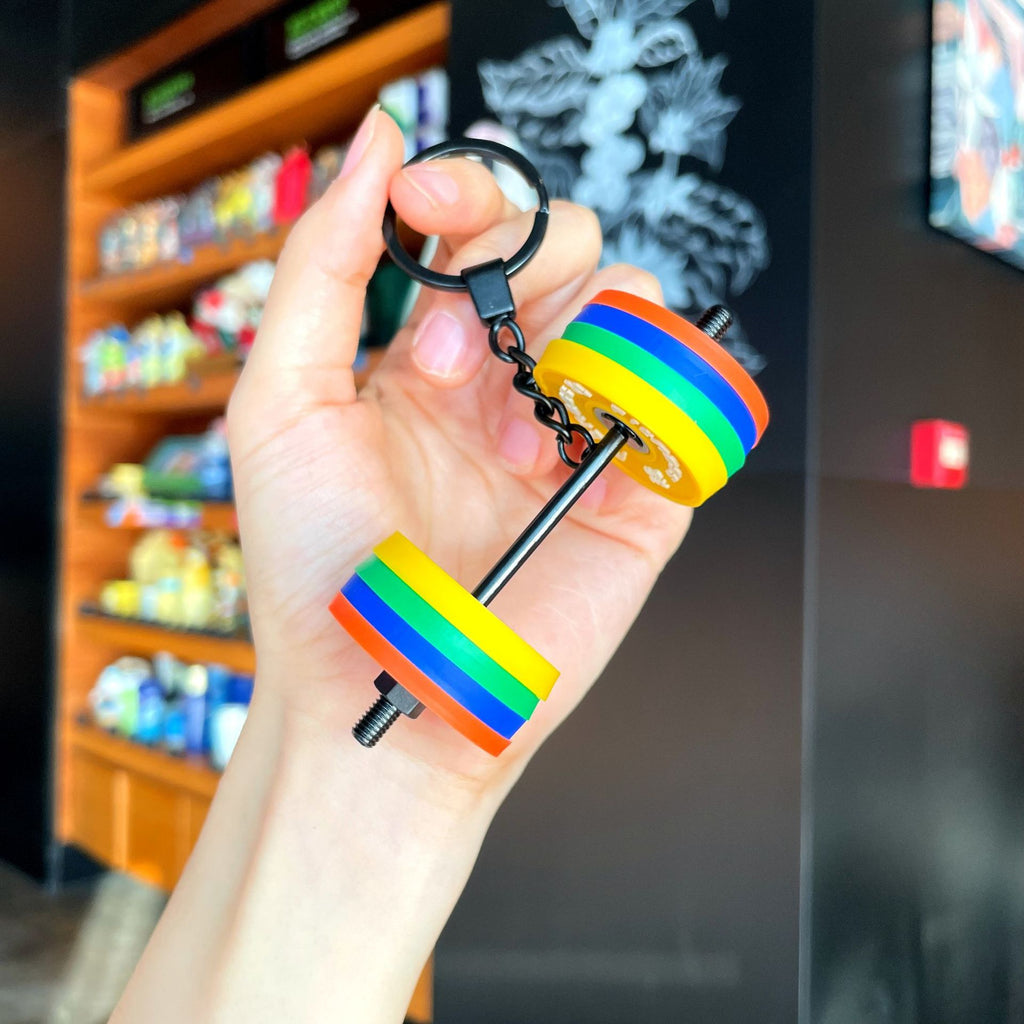 Dumbbell Silicone Keychain