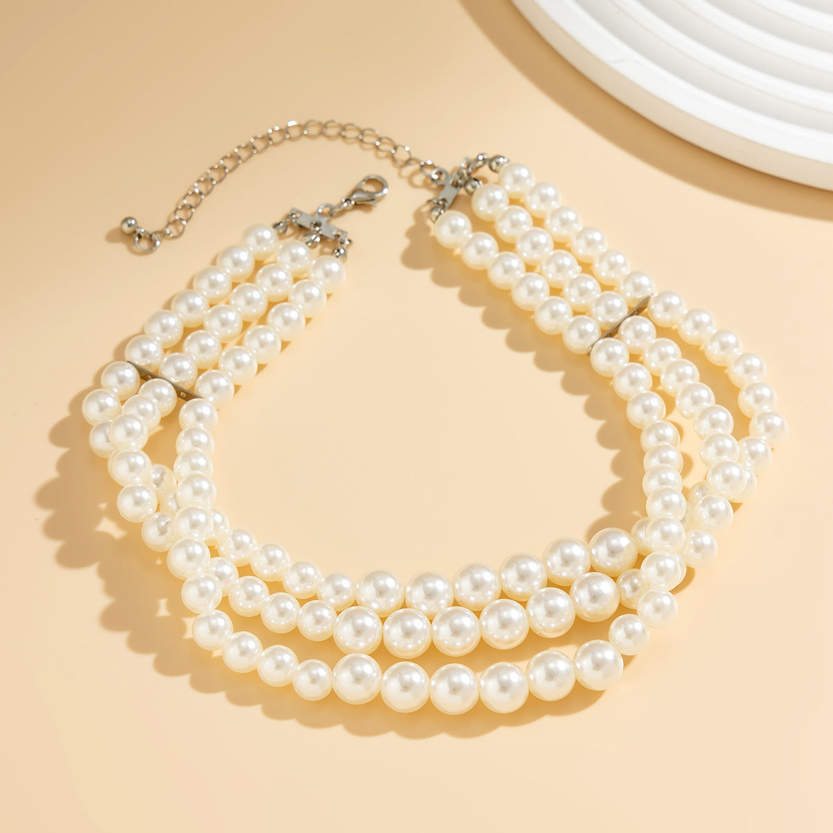 📿 Choker + Handmade Layered Pearl Necklace – Street Snap Favorite