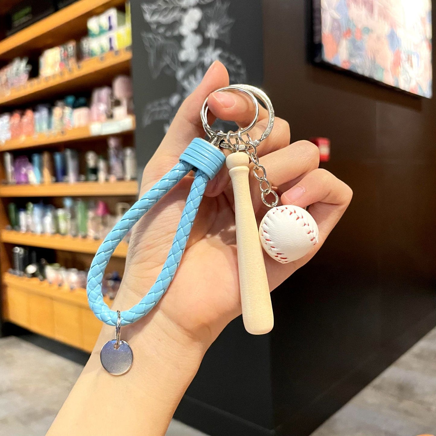 ⚾ Mini Baseball Glove & Ball Keychain — Sporty Charm for Bags & Gifts