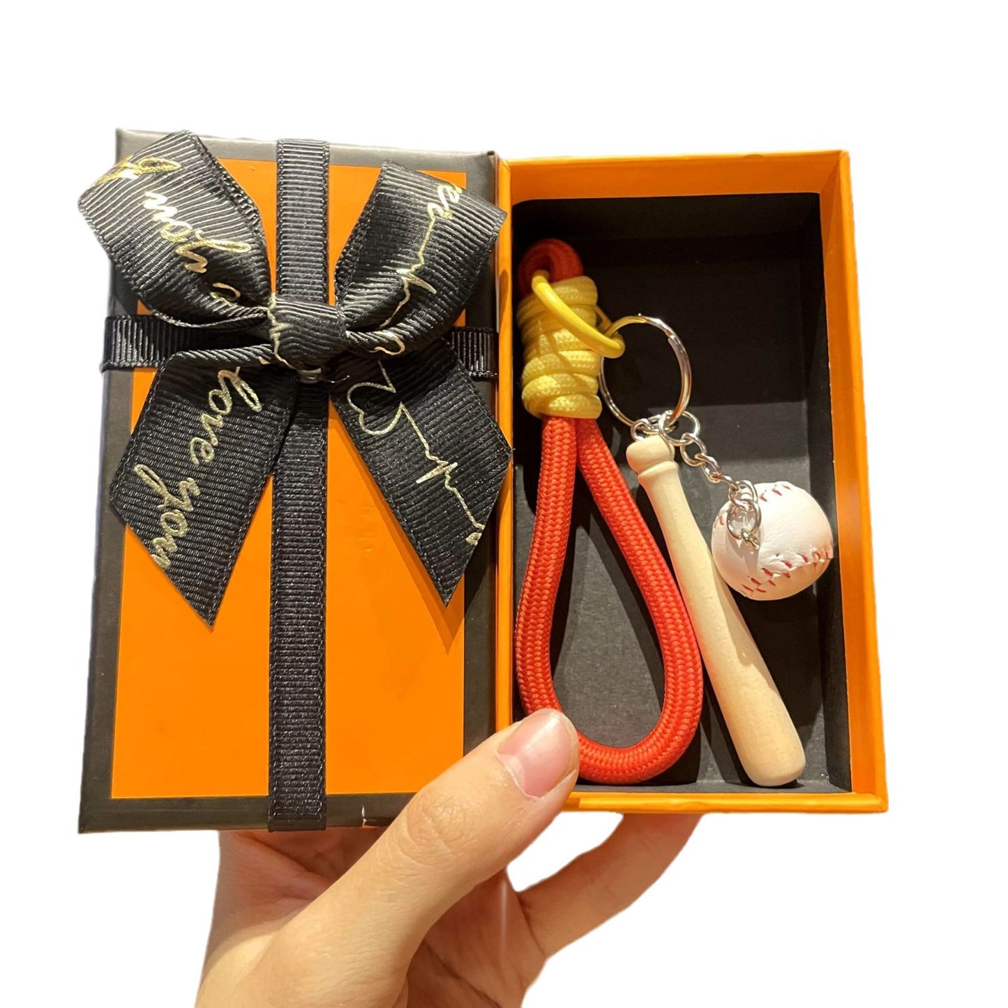 ⚾ Mini Baseball Glove & Ball Keychain — Sporty Charm for Bags & Gifts
