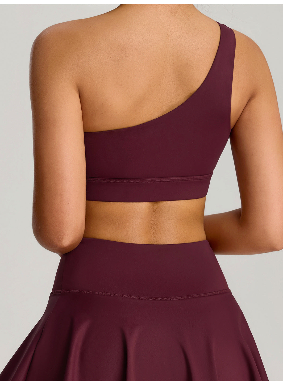 FlexBare AeroBra – One-Shoulder CloudTouch Sports Top