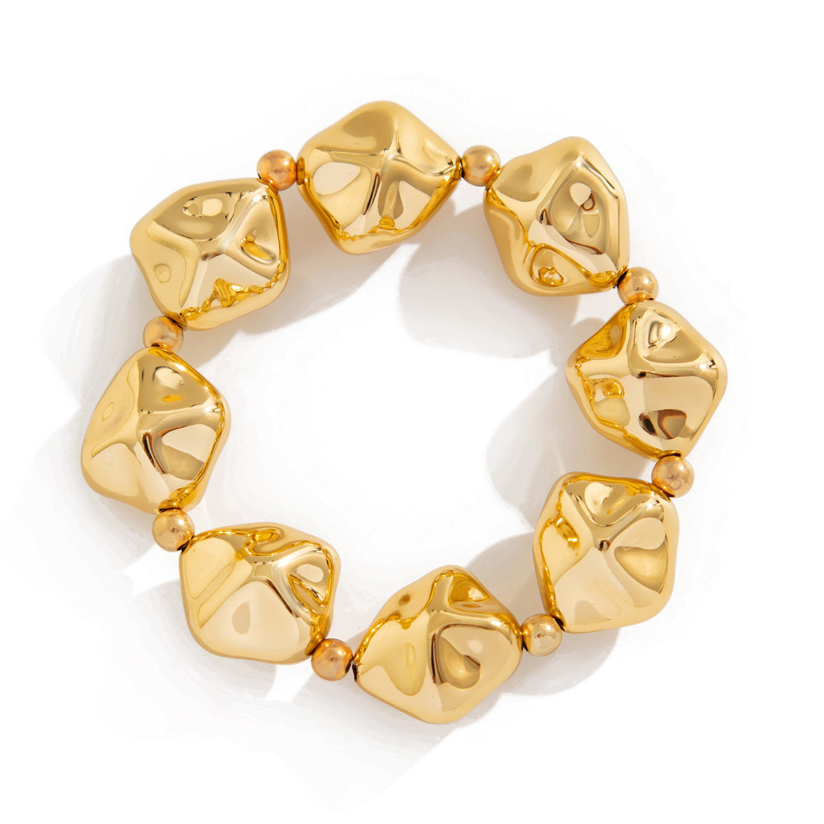 🧿 Necklace Set + Irregular CCB Beads + Geometric Pearl Layered Necklace