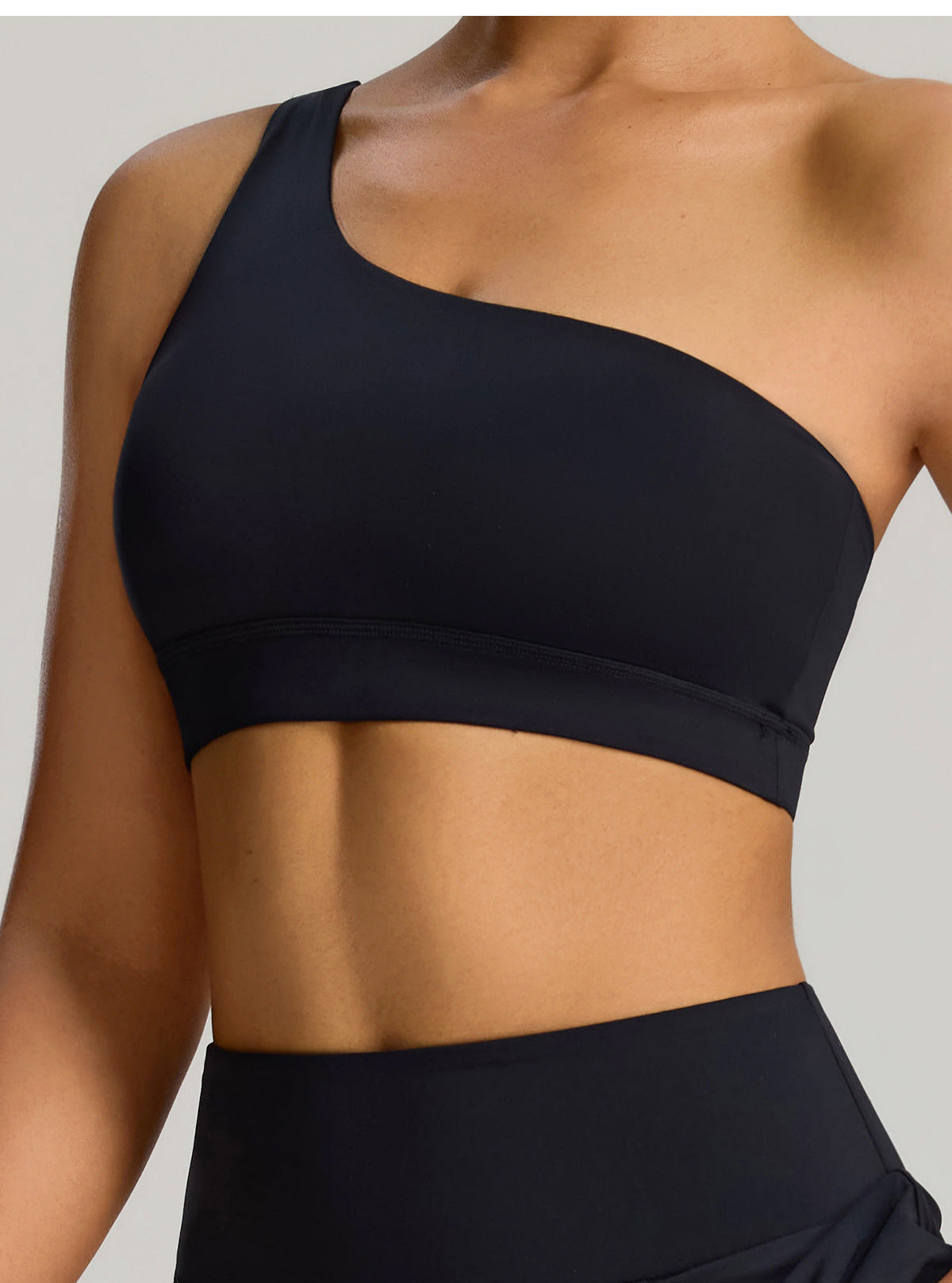 FlexBare AeroBra – One-Shoulder CloudTouch Sports Top