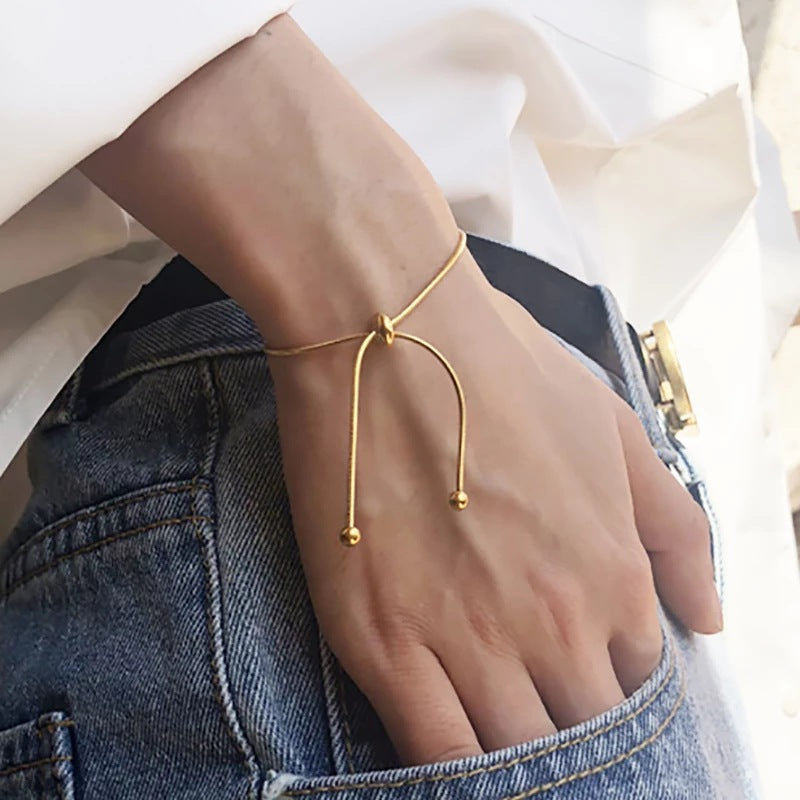 ✨ Necklace + Long Adjustable Tassel Box Snake Chain Necklace