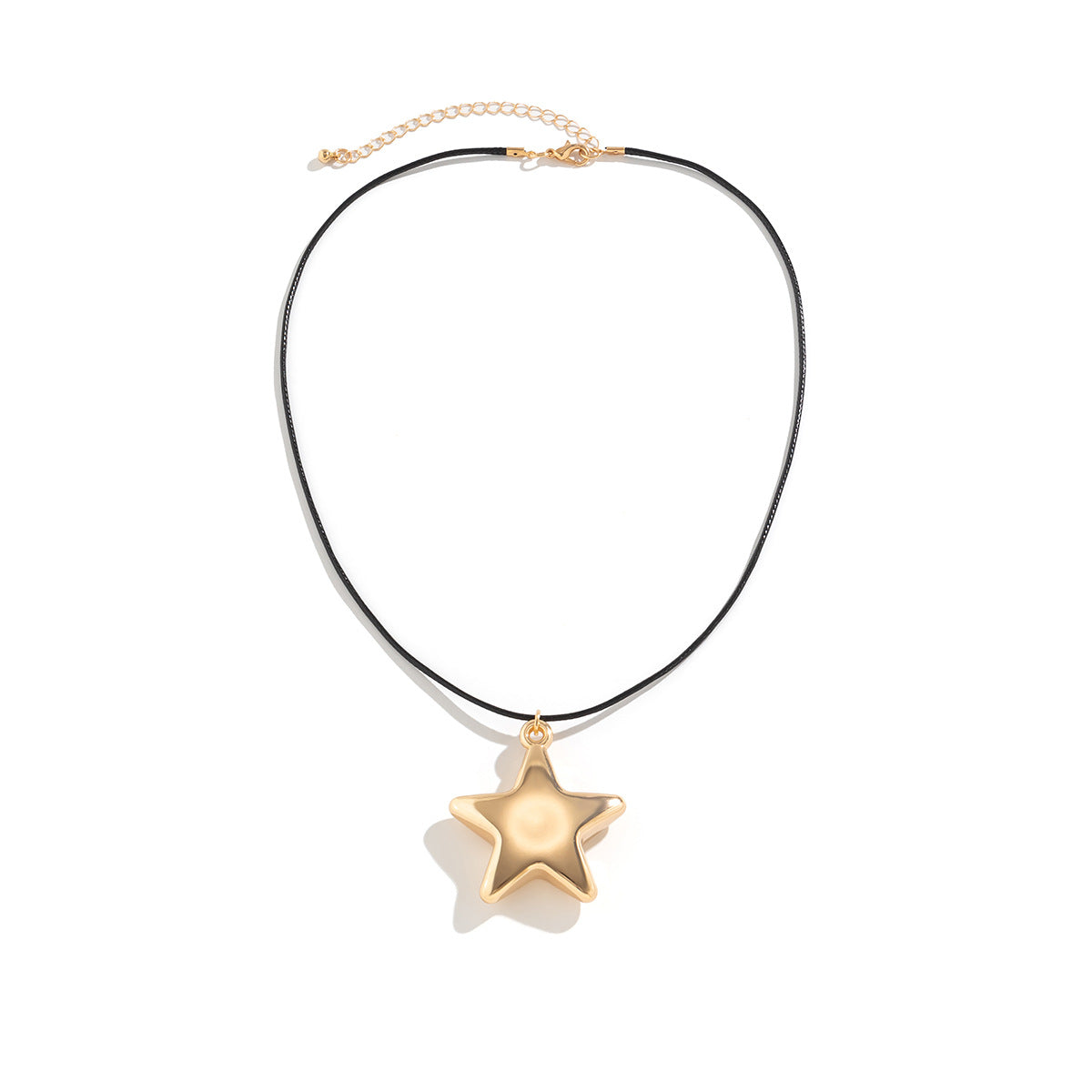 🐚 Choker + Velvet Bow Starfish Pendant Necklace – Statement Sweetpunk
