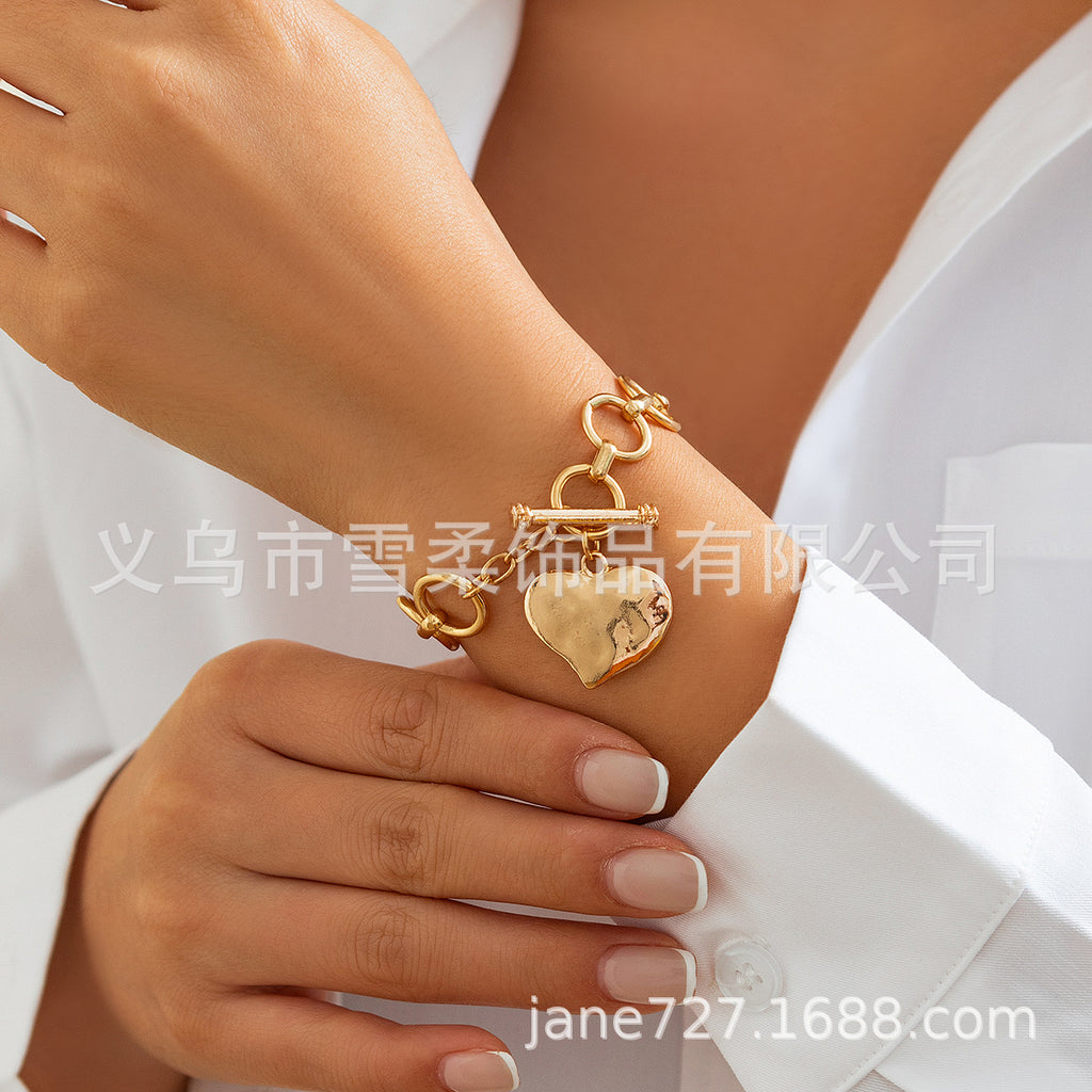 ✝️ Necklace + Alloy Cross Pendant Necklace – Minimalist Flat-Link Chain