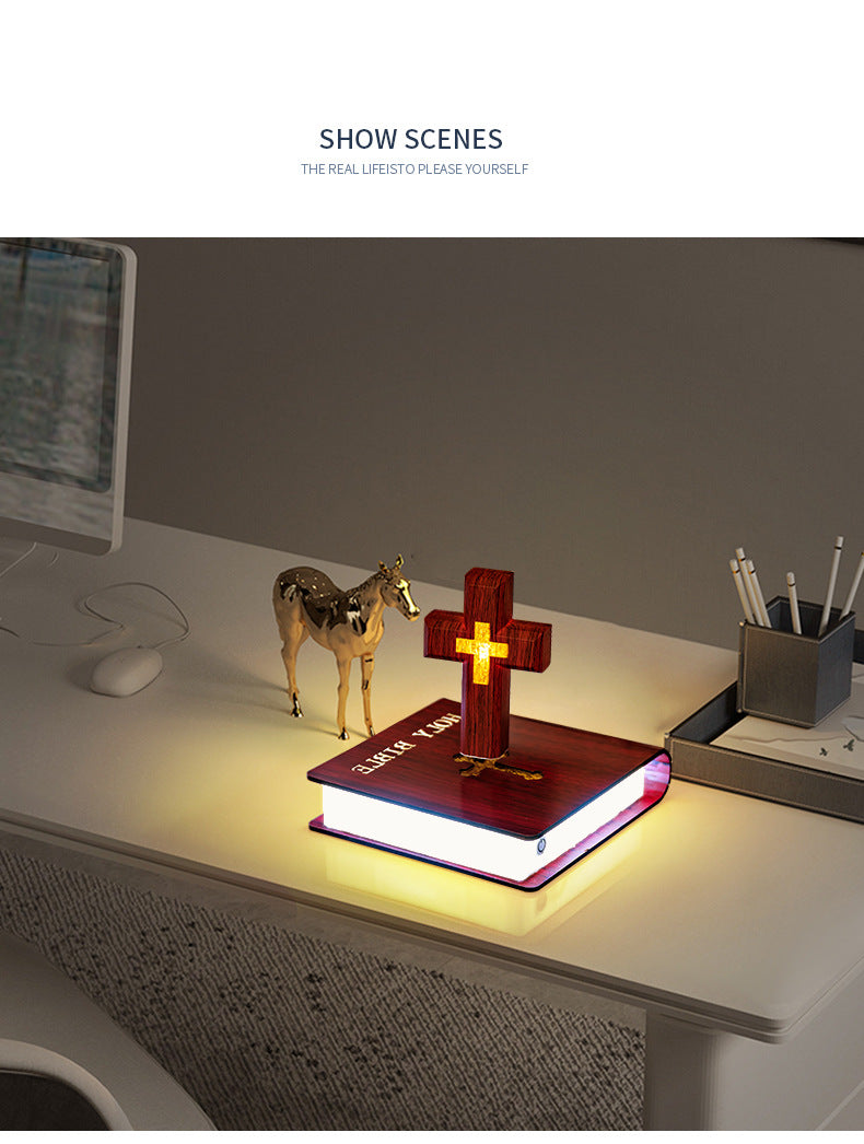 Levitating Cross Lamp