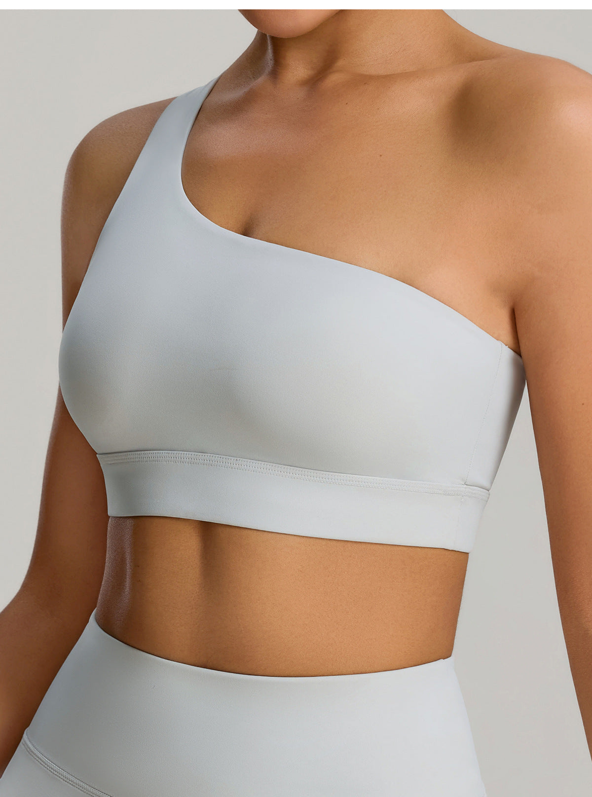 FlexBare AeroBra – One-Shoulder CloudTouch Sports Top