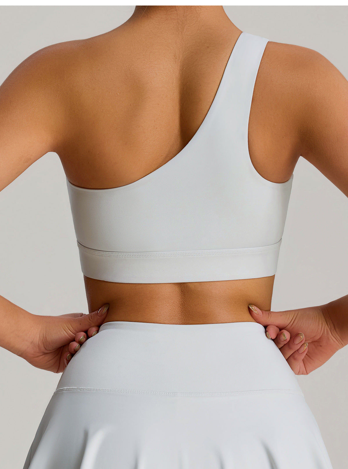 FlexBare AeroBra – One-Shoulder CloudTouch Sports Top