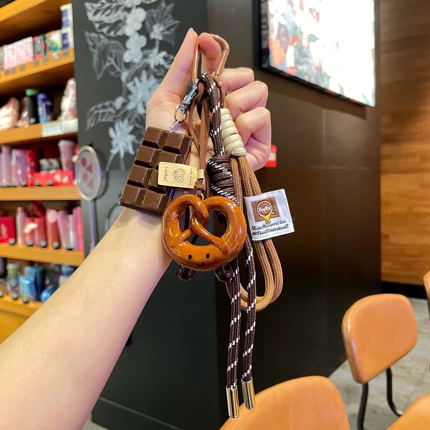 🥐 Spicy | Miu-Inspired Bread Keychain — Fall Aesthetic Bag Charms & Gift Options