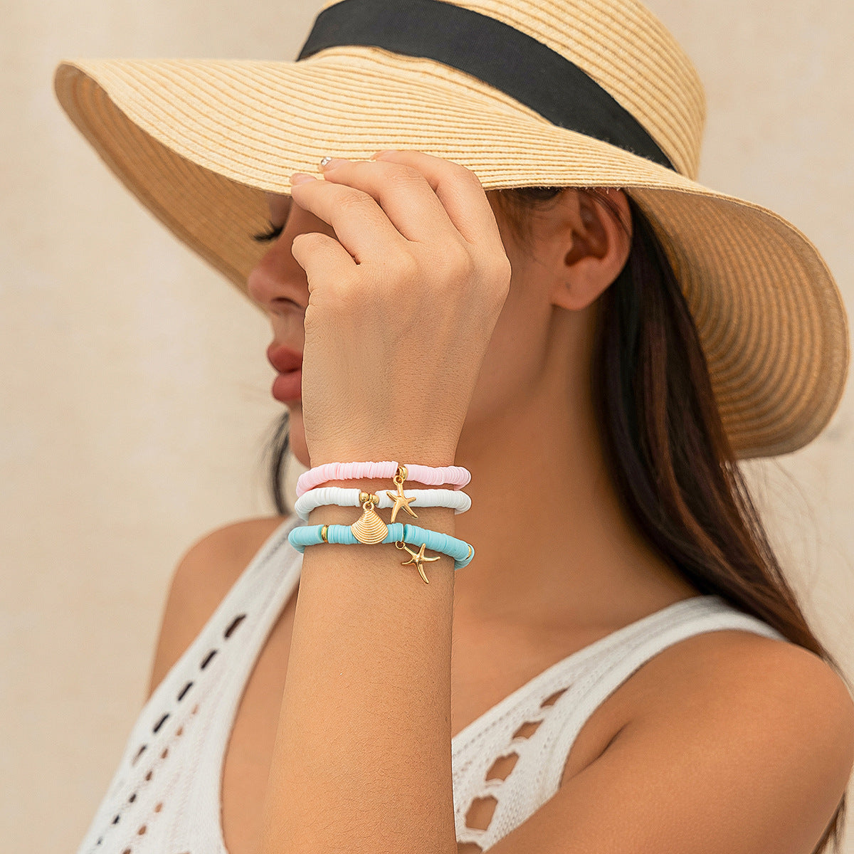 🐚 Necklace + Multi-Layer Shell & Turquoise Beaded Necklace – Ocean Vibe