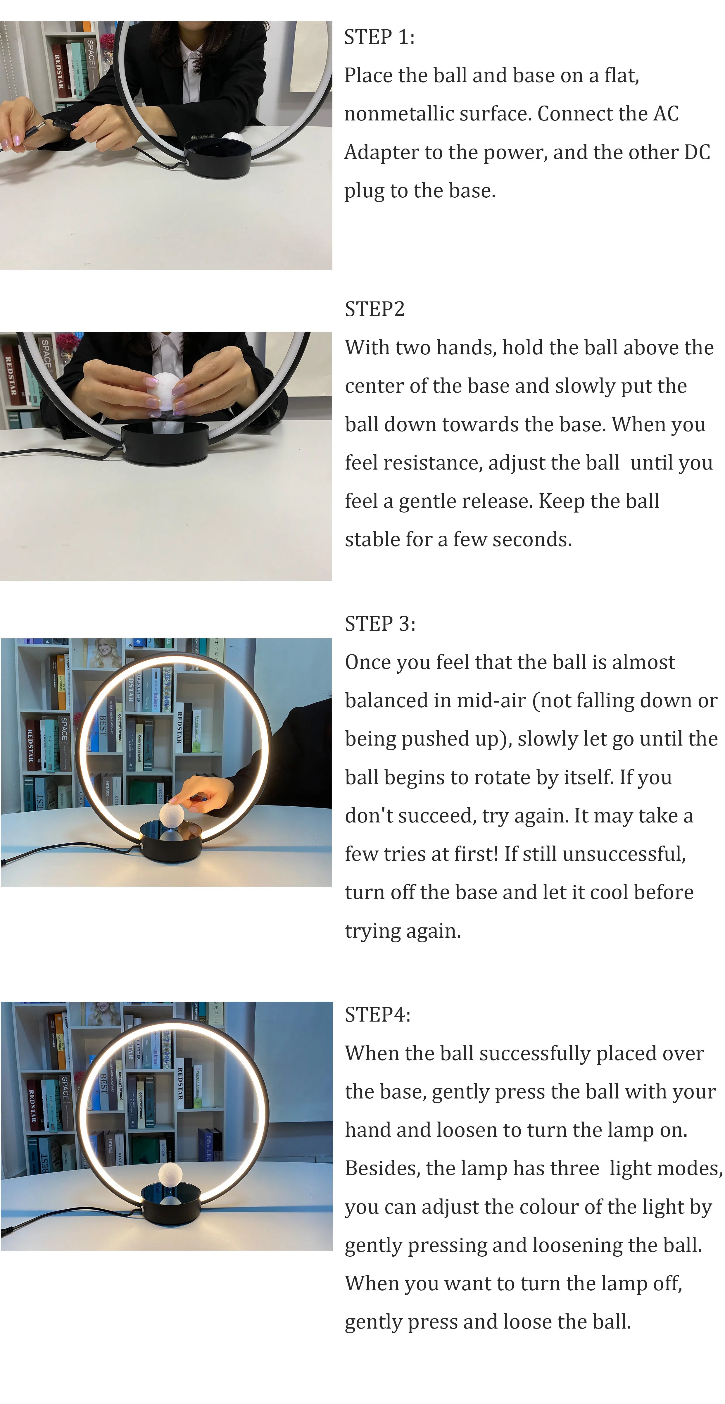Magnetic Levitating Table Lamp