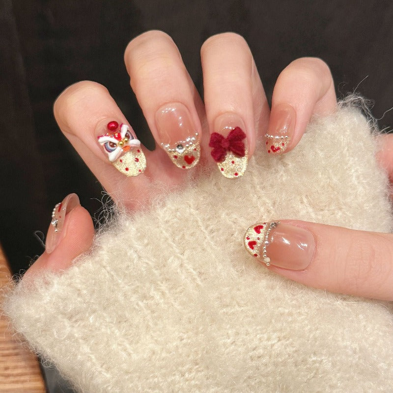 Lucky Lion Press-Ons