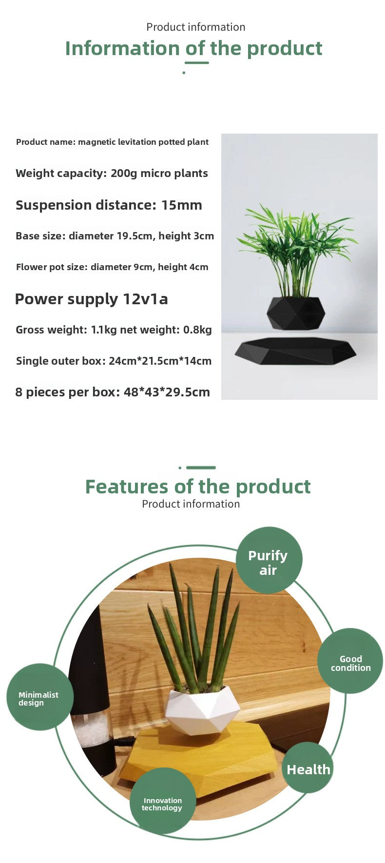 Magnetic Levitation Plant Pot